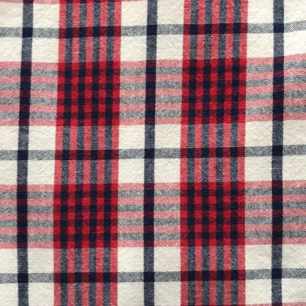 J CREW Red/Blue Plaid Long Sleeves Casual Mens Shirt | M